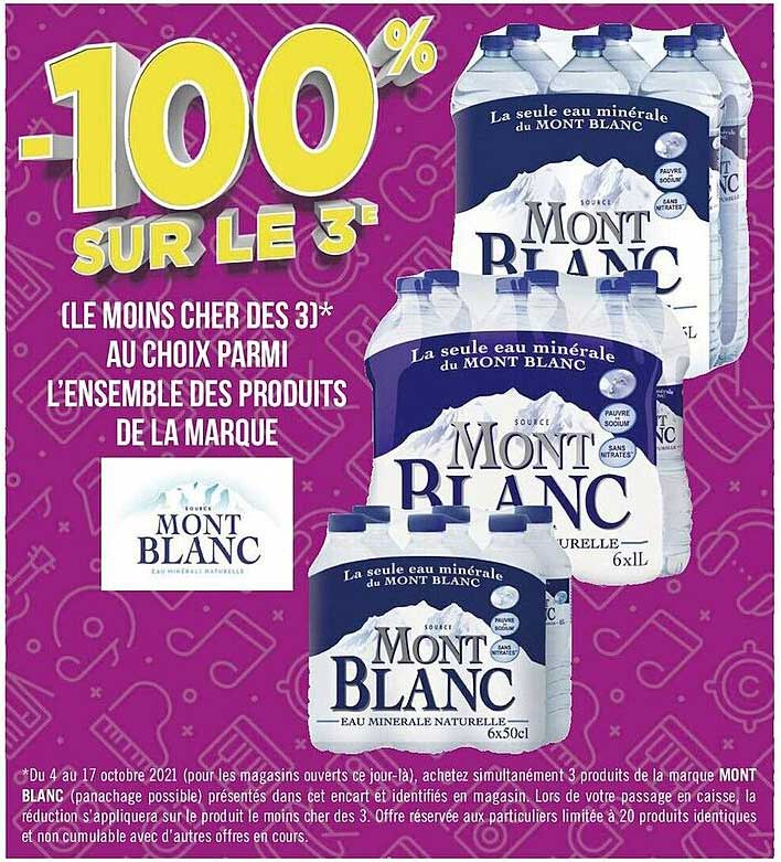 l'ensemble des produits de la marque mont blanc