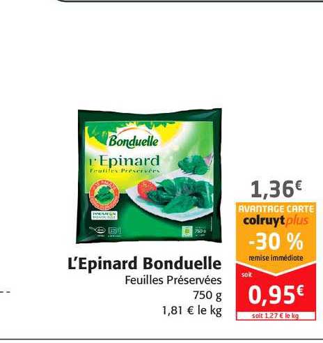 L'épinard Bonduelle