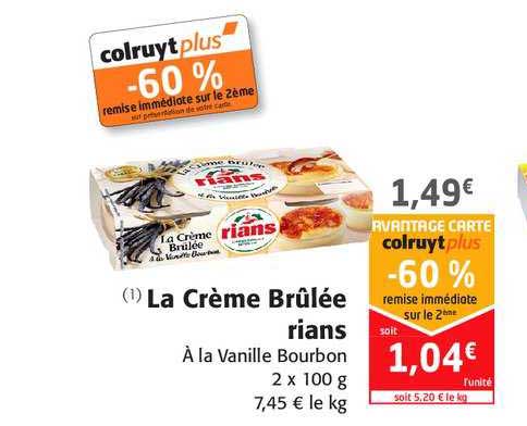 la crème brûlée rians