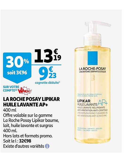 la roche posay lipikar huile lavante ap+