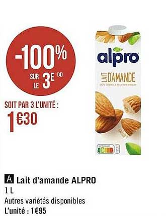 lait d'amande alpro