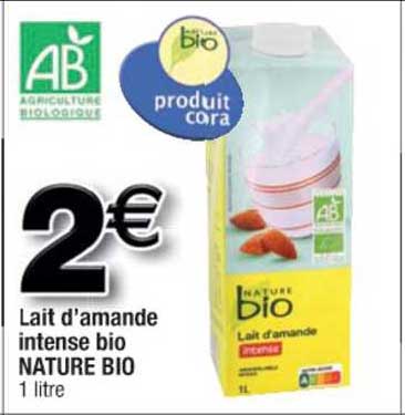 lait d'amande intense bio nature bio