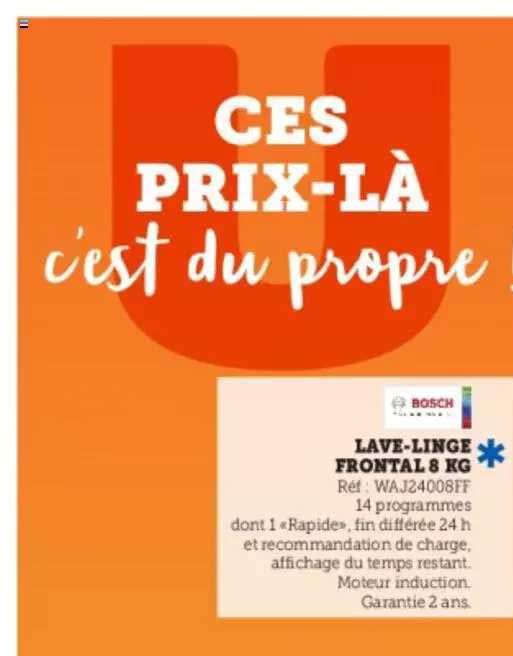 lave-linge frontal 8 kg bosch