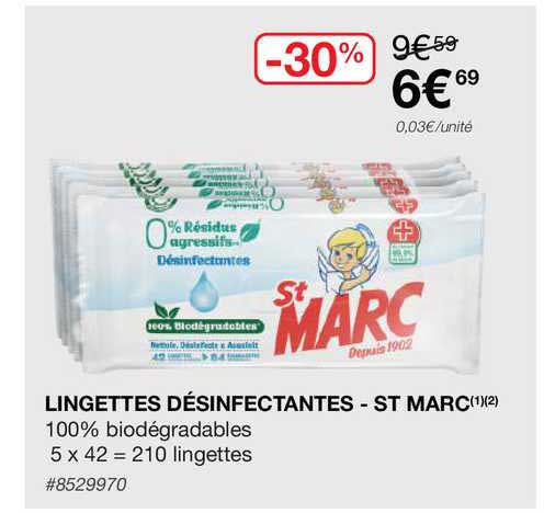 lingettes désinfectantes - st marc