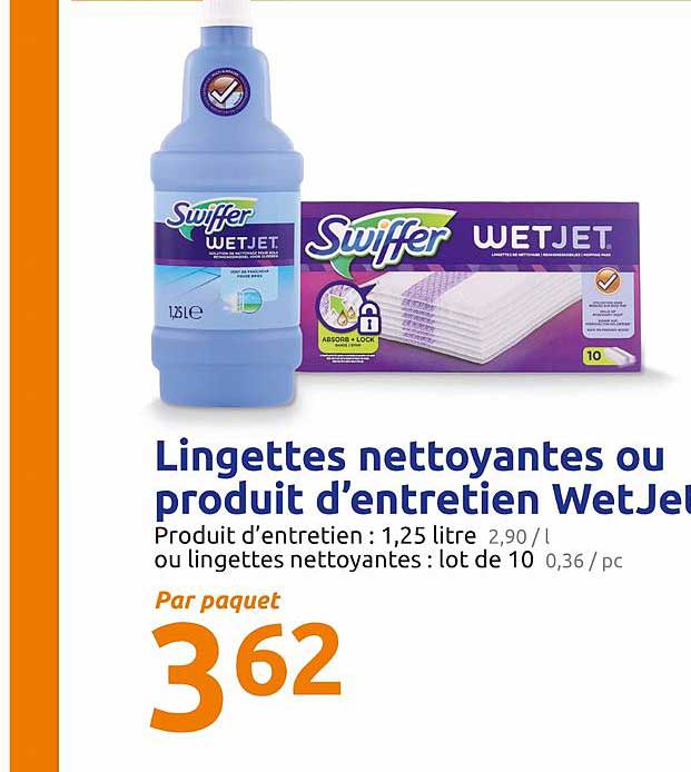 Lingettes Nettoyantes Ou Produit D'entretien WetJet