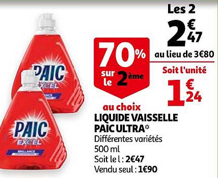Liquide Vaisselle Paic Ultra