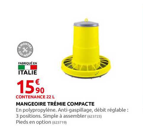 mangeoire trémie compacte