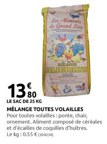 mélange toutes volailles