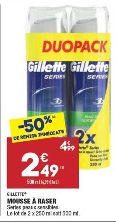 mousse à raser gillette®