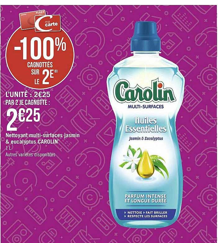 Nettoyant Multi-surfaces Jasmin & Eucalyptus Carolin