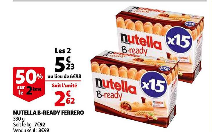 nutella b-ready ferrero