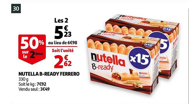 nutella b-ready ferrero