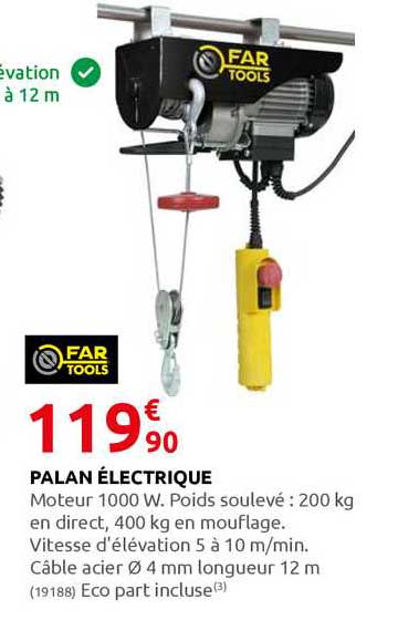 palan électrique far tools