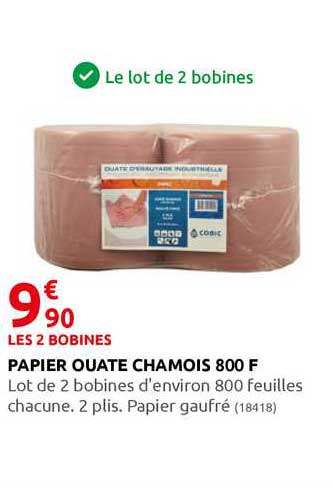papier ouate chamois 800 f