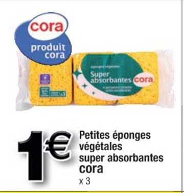 pépites éponges végétales super absorbantes cora