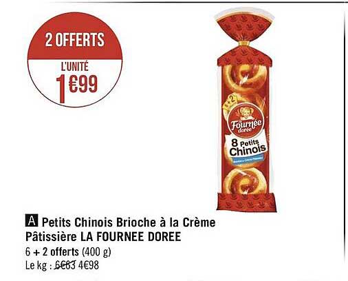 petits chinois brioche à la crème pâtissière la fournée dorée