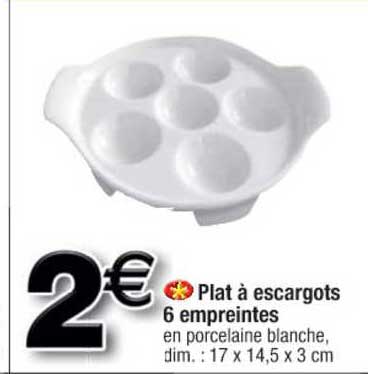 plat à escargots 6 empreintes