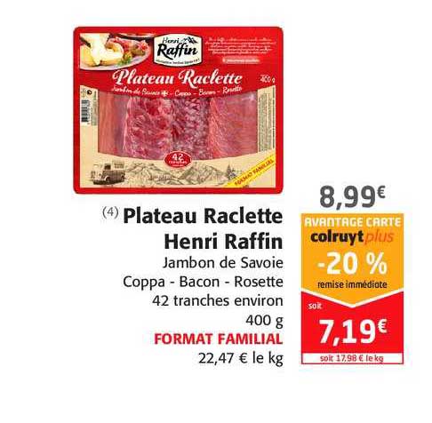 plateau raclette henri raffin
