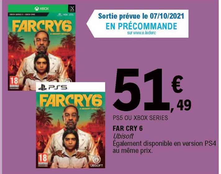 ps5 ou xbox series far cry 6