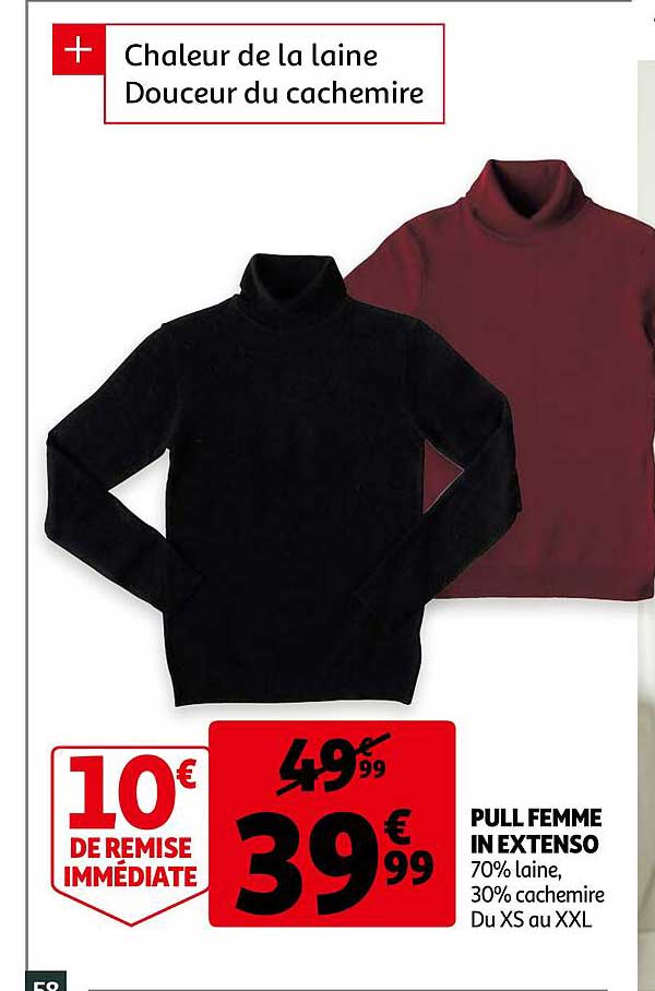 pull femme in extenso