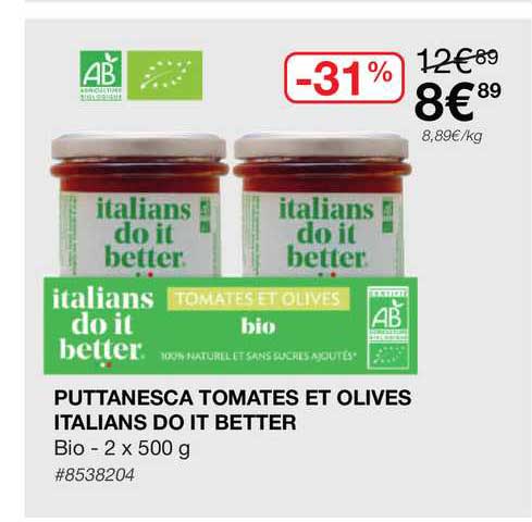 Puttanesca Tomates Et Olives Italians Do It Better
