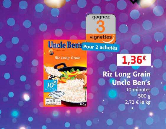 riz long grain uncle ben's
