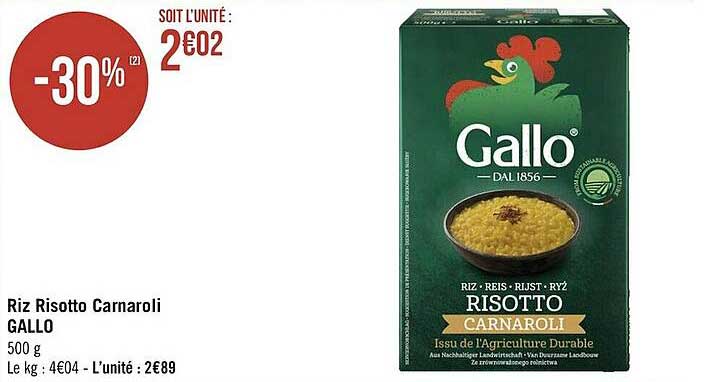 riz risotto carnaroli gallo