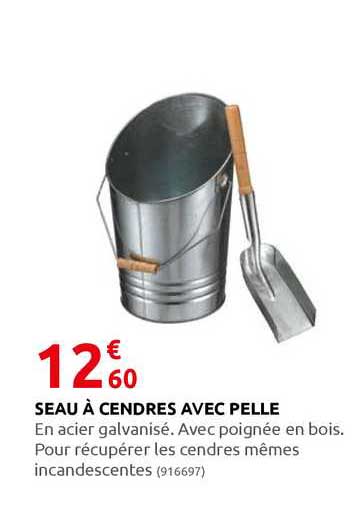 seau à cendres avec pelle