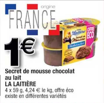 Secret De Mousse Chocolat Au Lait La Laitière