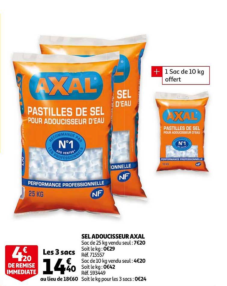 Sel Adoucisseur Axal