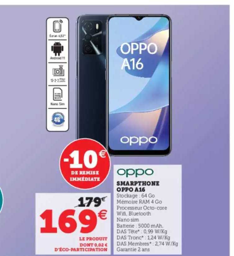 smartphone oppo a16