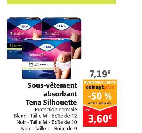 sous-vêtement absorbant tena silhouette
