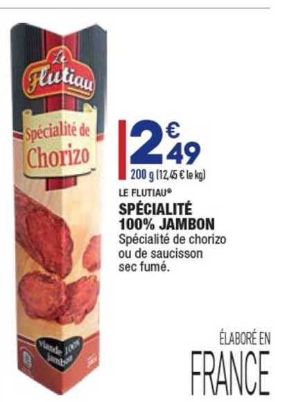 Spécialité 100% Jambon Le Flutiau®