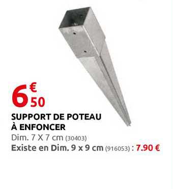 Support De Poteau En Enfoncer