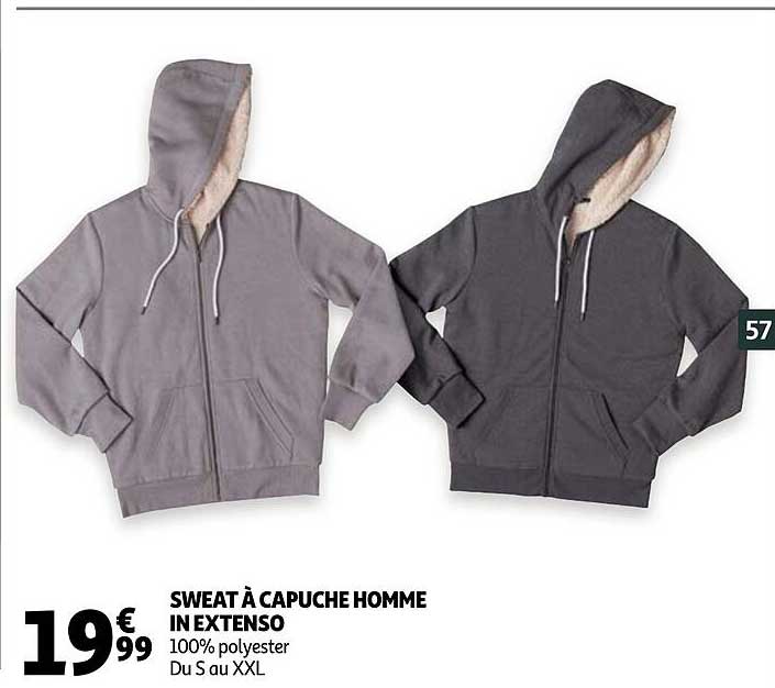 sweat à capuche homme in extenso