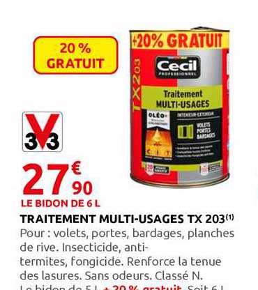 Traitement Multi-usages Tx 203 V33