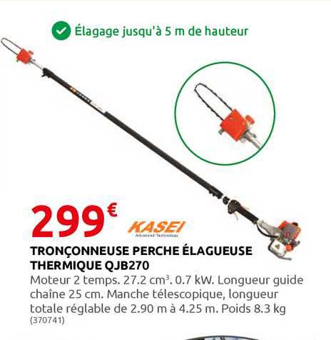 Tronçonneuse Perche élagueuse Thermique Qjb270 Kasei