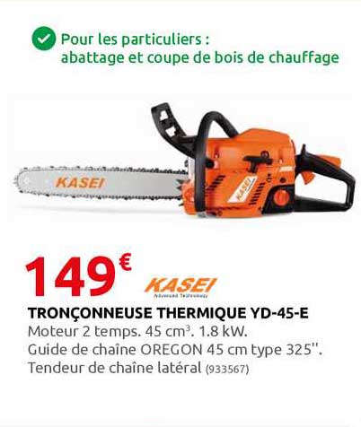 tronçonneuse thermique yd-45-e kasei
