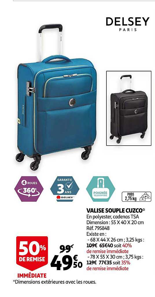 valise souple cuzco delsey