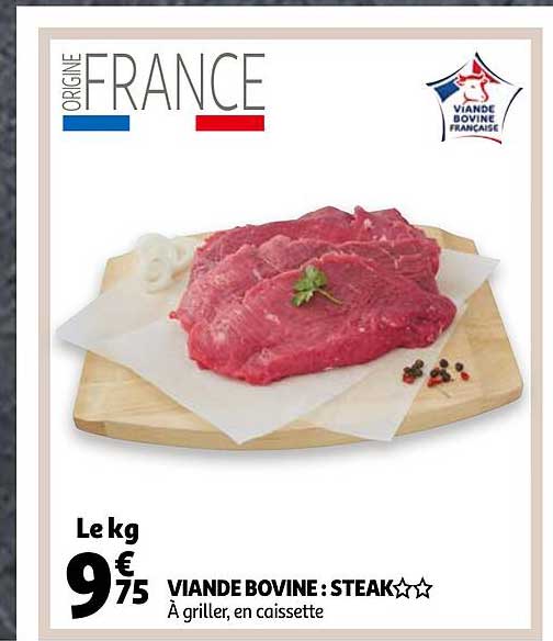 Viande Bovine : Steak
