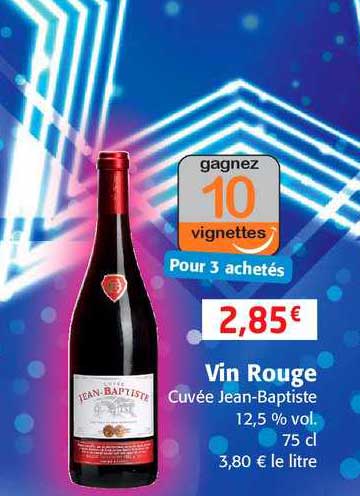 vin rouge cuvée jean-baptiste