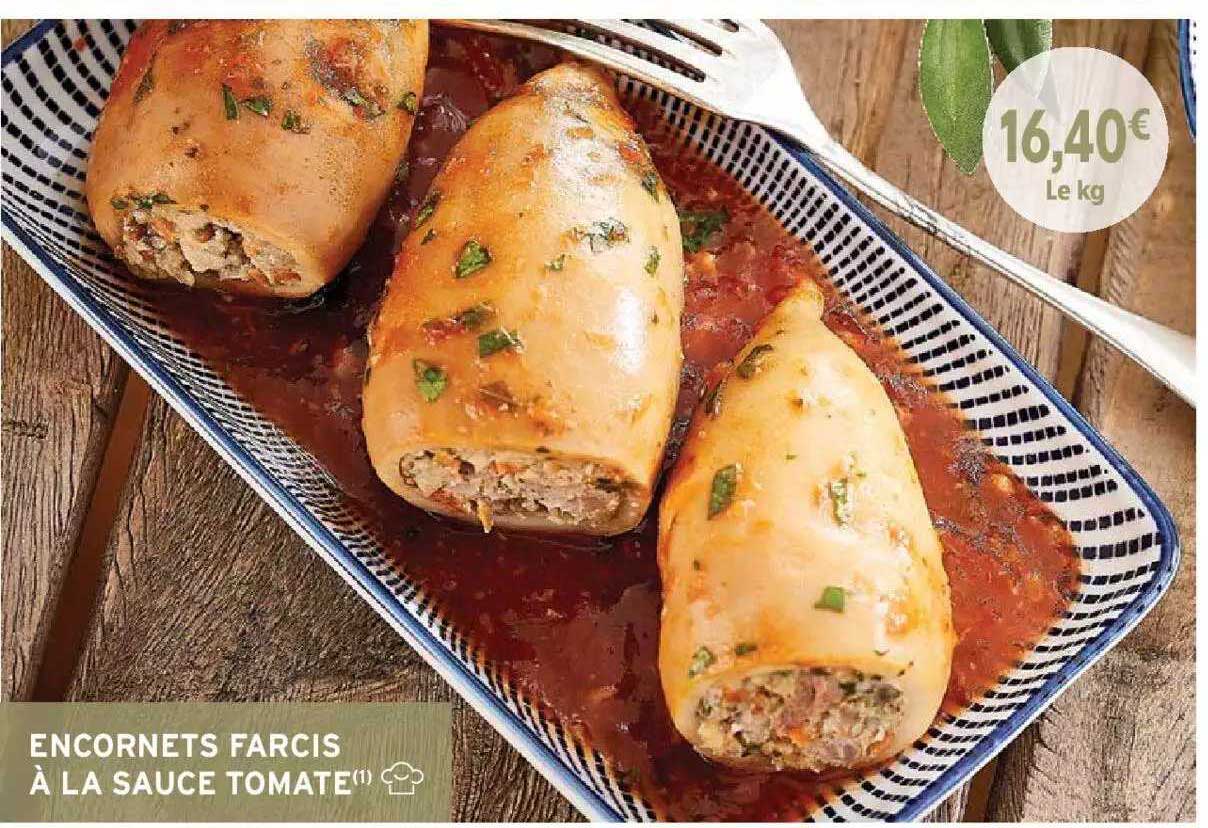 Encornets Farcis à La Sauce Tomate