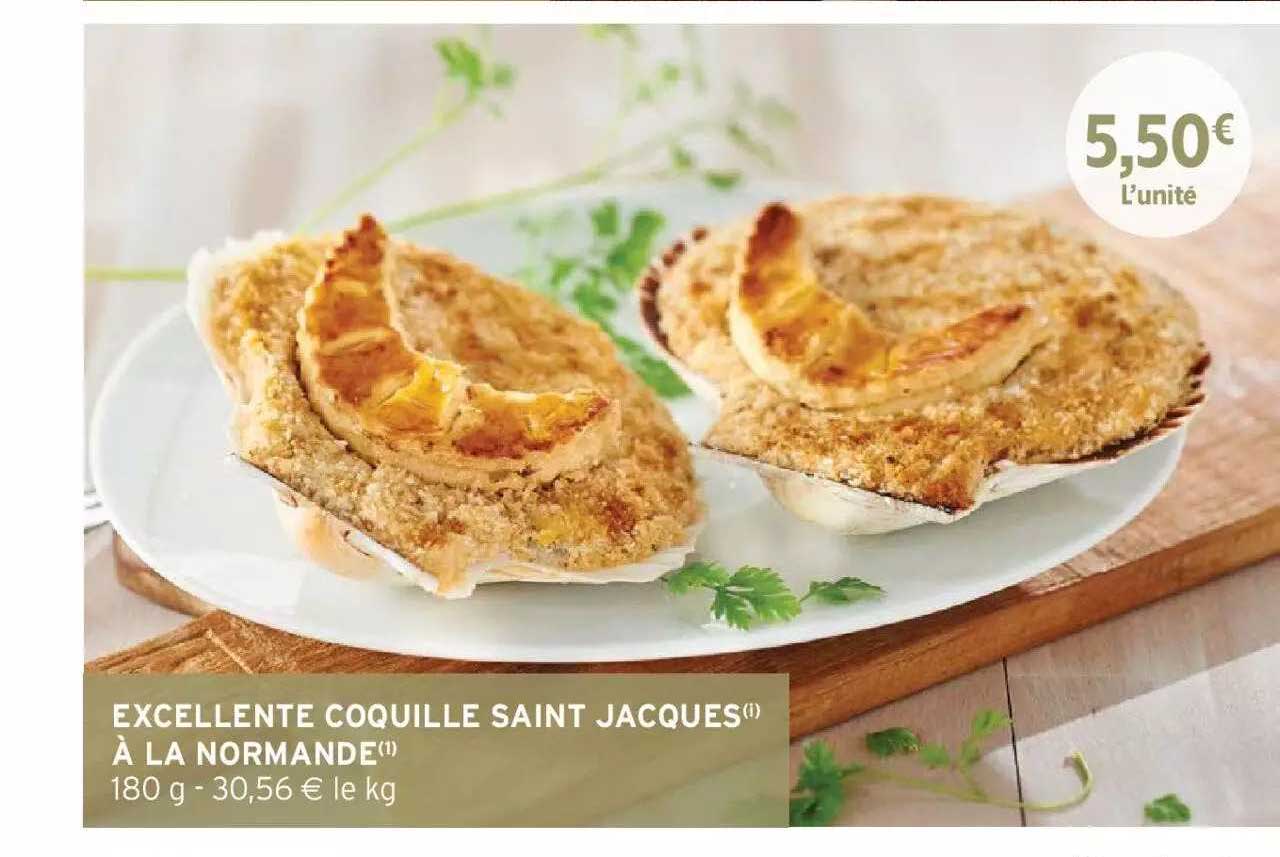 excellente coquille saint jacques à la normande