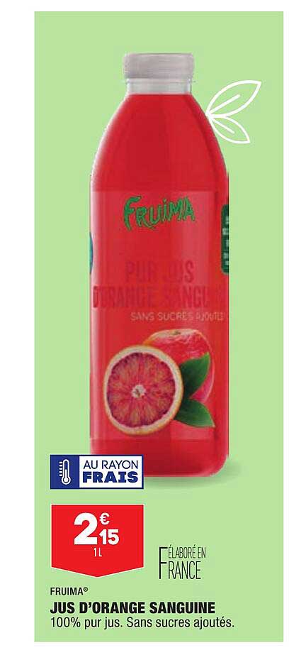 jus d'orange sanguine fruima