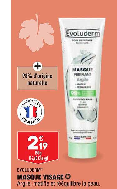 Masque Visage Evoluderm