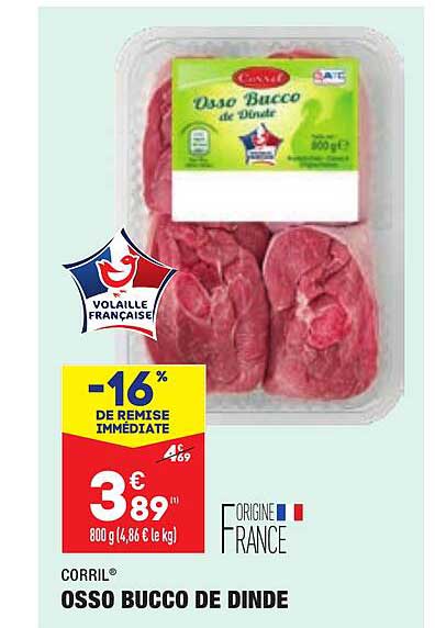 osso bucco de dinde corril