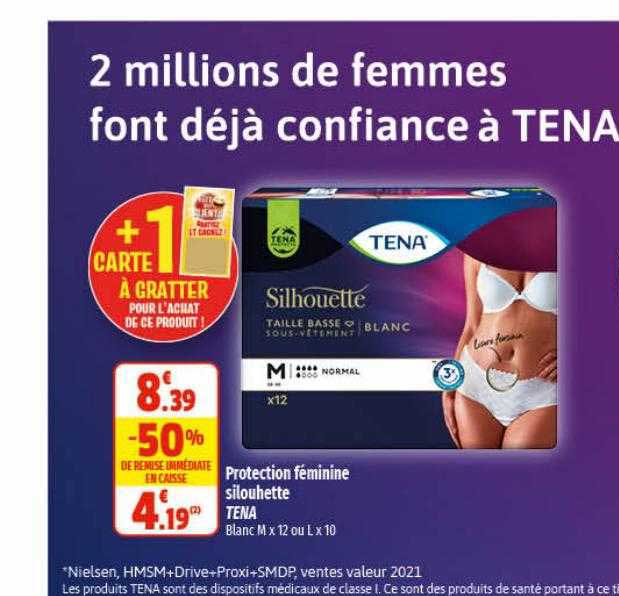 protection féminine silouhette tena