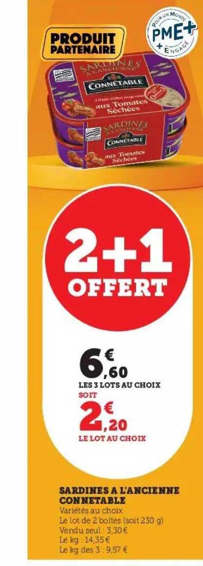 Sardines à L'ancienne Connétable