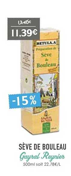 sève de bouleau gayral reynier