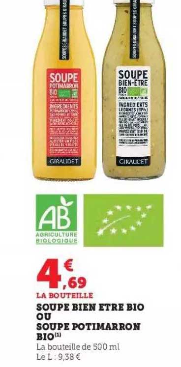 soupe bien être bio ou soupe potimarron bio